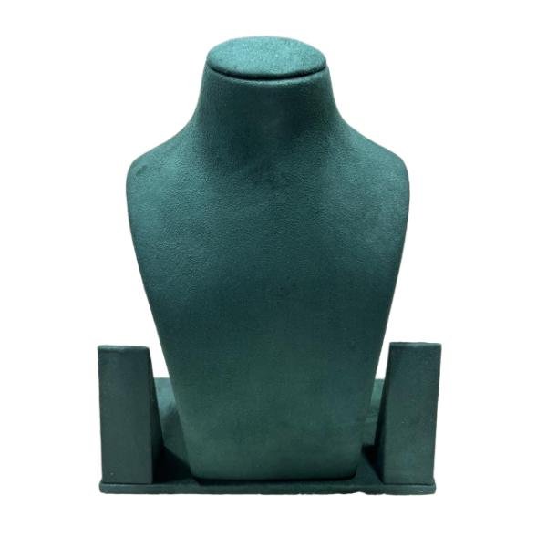 Elegant suede velvet necklace holder display