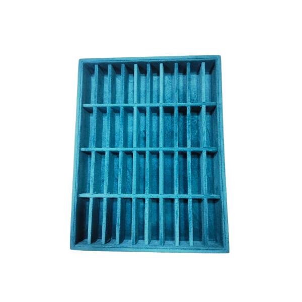 40-Slot Suede Velvet Bangle Jewellery Tray