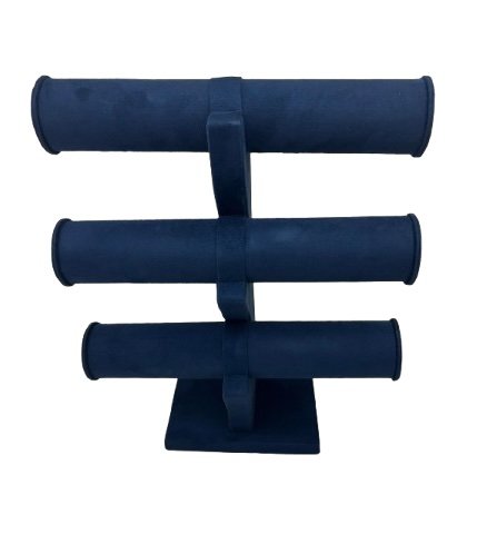 suede velvet 3-tier bangle display stand