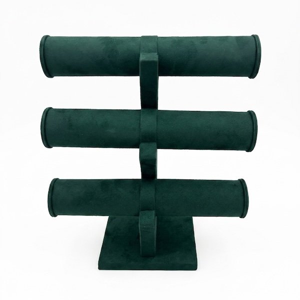 Bangle Display Stand – Suede Velvet 3 T-Bar Display Stand