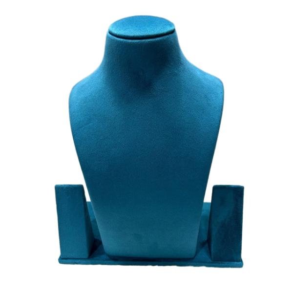Elegant suede velvet necklace holder display