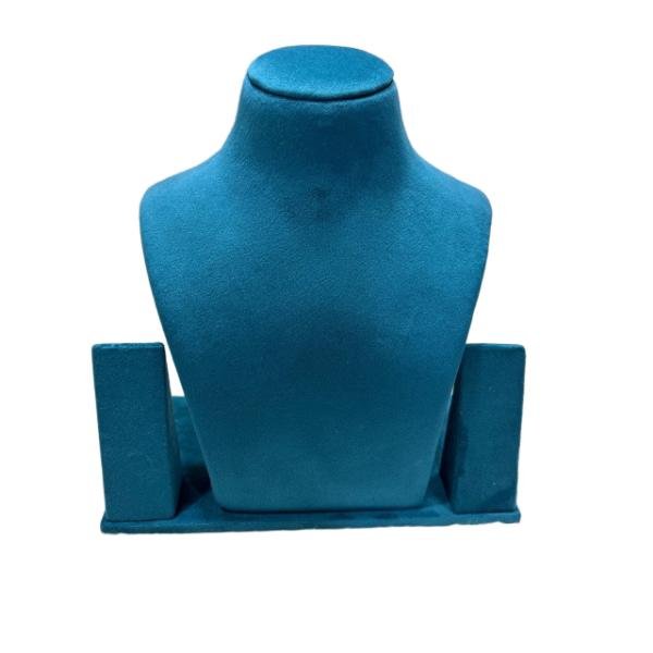 Elegant suede velvet necklace holder display