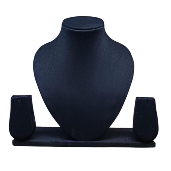 Elegant suede velvet jewelry display set designed for showcasing necklaces, pendants, and earrings.