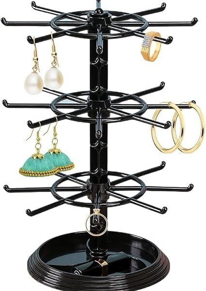 3-tier rotating counter display stand