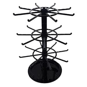 Plastic Counter Display Organizer | 360° Rotating 3-Tier Multipurpose Display Stand