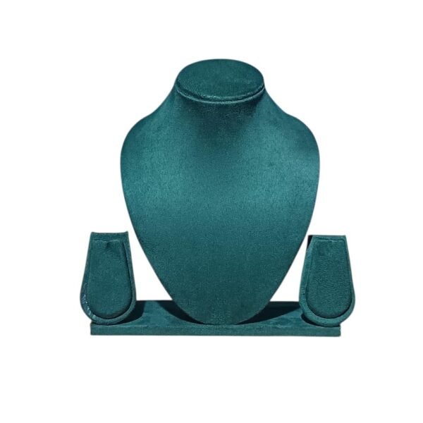 Luxury Suede Jewelry Display Stand | Necklace Bust & Earring Holder