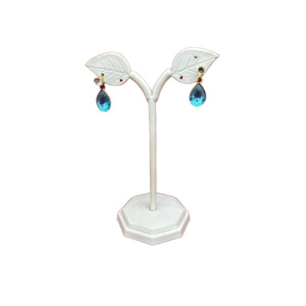 plastic leaf-shaped earring display stand