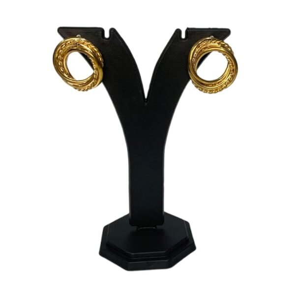 Plastic Y-shaped display stand for showcasing earrings