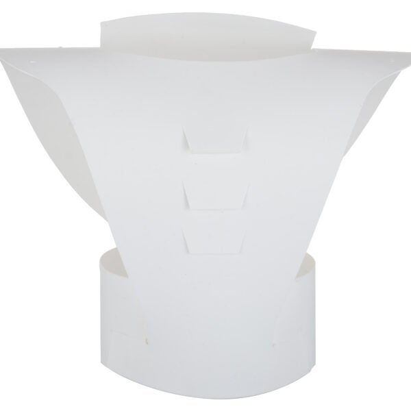 White plastic necklace display bust stand for jewellery shop display