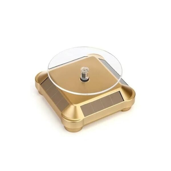 Solar Powered Rotating Display Turntable | 360° Display Stand