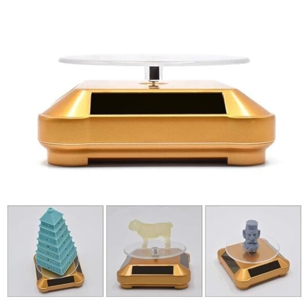 Solar Powered Rotating Display Turntable | 360° Display Stand