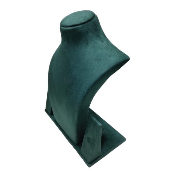 Elegant suede velvet necklace holder display