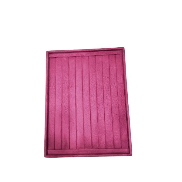 suede velvet ring display jewellery tray