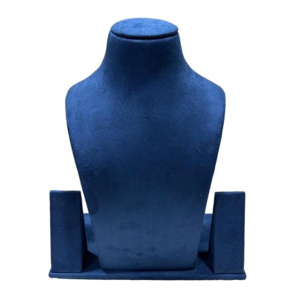 Elegant suede velvet necklace holder display