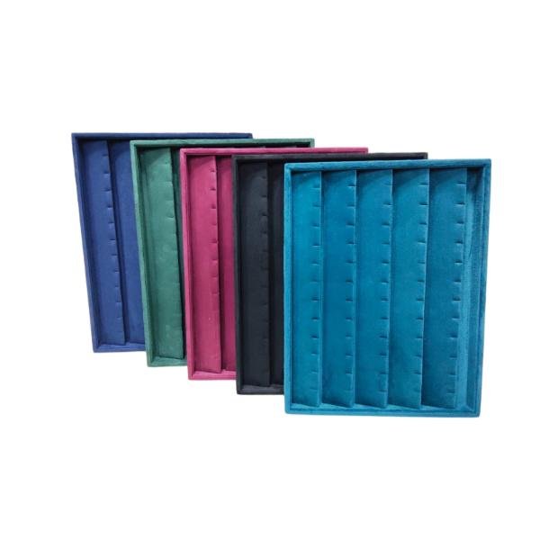 Jewellery Tray | Suede Velvet Tops Earring Tray