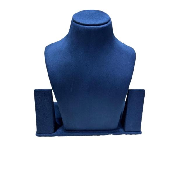 Elegant suede velvet necklace holder display