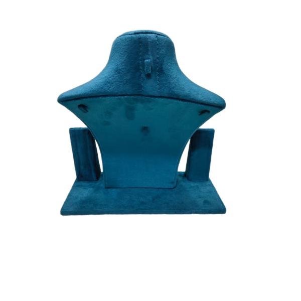 Elegant suede velvet necklace holder display
