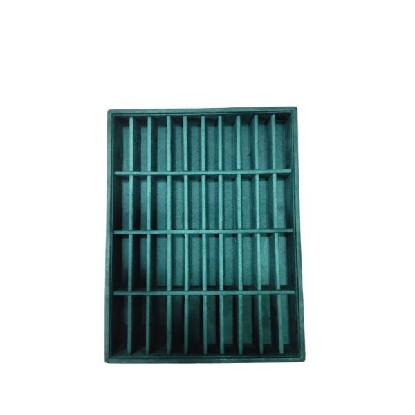 40-Slot Suede Velvet Bangle Jewellery Tray