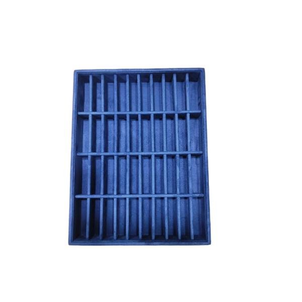 40-Slot Suede Velvet Bangle Jewellery Tray