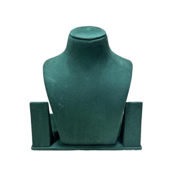 Elegant suede velvet necklace holder display