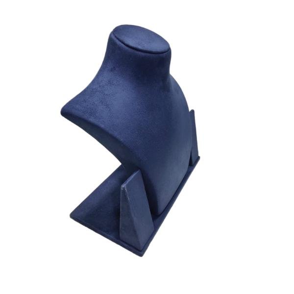 Elegant suede velvet necklace holder display