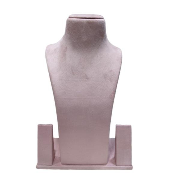 Uber Suede Velvet Necklace Display Bust Stand | Luxury Jewelry Display JJ Series