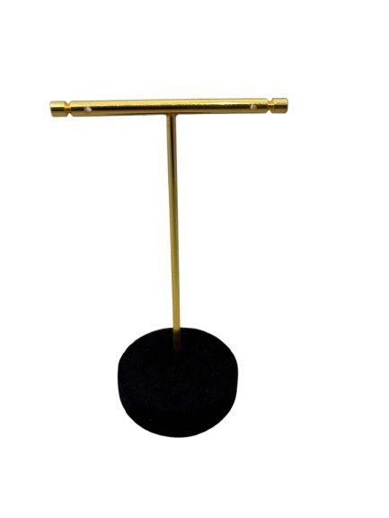 Gold Metal T-Bar Earrings Display Stand | Premium Jewelry Display